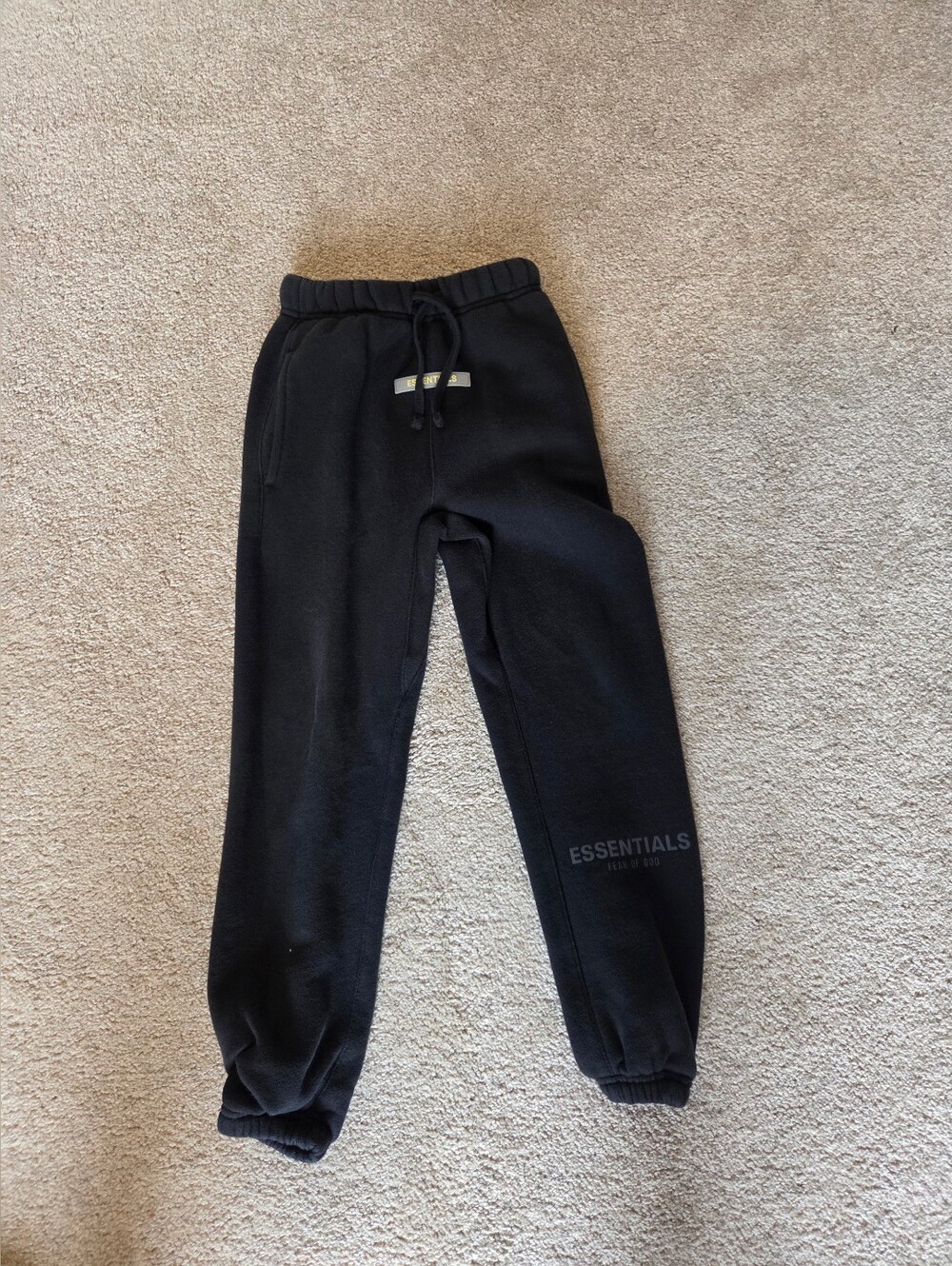 Essentials Kids Black Jogger Sweatpants